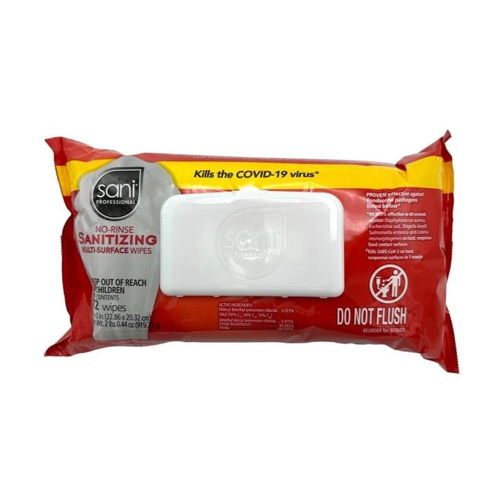 72 CT MULTI-SURFACE SANITIZING WIPES 9 X 8 IN SHEETS